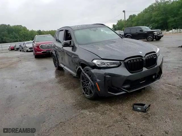 2022 BMW X3 M with VIN 5YM13EC09N9J95191, listed as a Copart auction lot 63090823 with 15,029 mi miles. Bid and sale history available at carsss.com. Image 12.