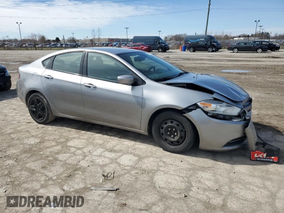 2016 Dodge Dart SE with VIN 1C3CDFAA7GD564988, listed as a Copart auction lot 49410395 with 96,398 mi miles and Salvage Title. Bid and sale history available at carsss.com. Image 4.