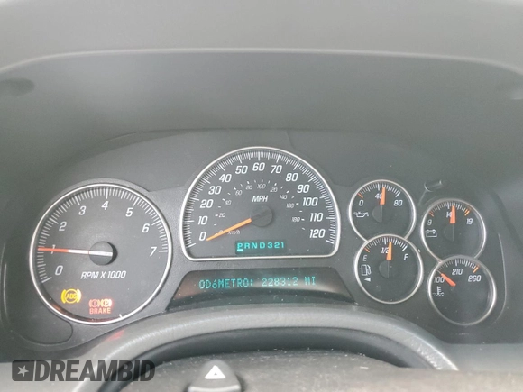 2003 GMC Envoy SLT with VIN 1GKDT13SX32281667, listed as a Copart auction lot 66211344 with 228,312 mi miles and Clean Title. Bid and sale history available at carsss.com. Image 9.