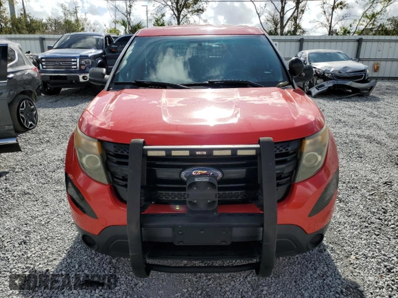 2015 Ford Utility Police Interceptor with VIN 1FM5K8AR7FGB76115, listed as a Copart auction lot 85721724 with 0 mi miles and Salvage Title. Bid and sale history available at carsss.com. Image 5.