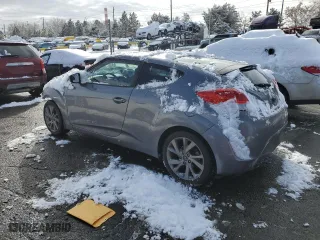 2017 Hyundai Veloster with VIN KMHTC6AD2HU314581, listed as a Copart auction lot 45744705 with 133,713 mi miles and Salvage Title. Bid and sale history available at carsss.com. Image 2.