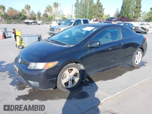 2007 Honda Civic Cpe EX with VIN 2HGFG12857H577421, listed as a IAAI auction lot 42141617 with 167,659 mi miles. Bid and sale history available at carsss.com. Image 2.