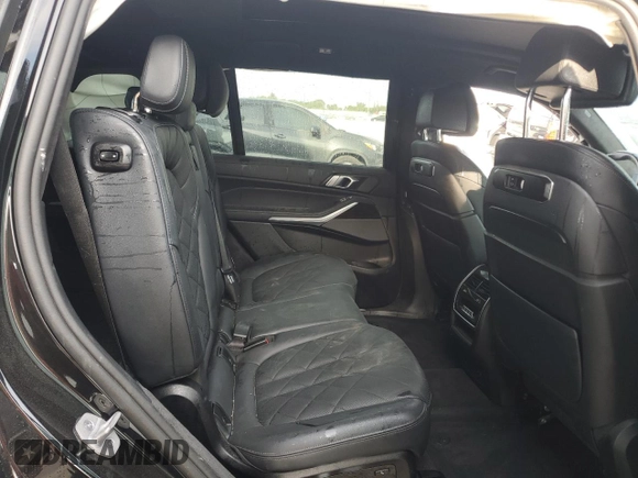 2024 BMW X7 xDrive40i with VIN 5UX23EM09R9T85217, listed as a Copart auction lot 47038835 with 0 mi miles and Salvage Title. Bid and sale history available at carsss.com. Image 11.