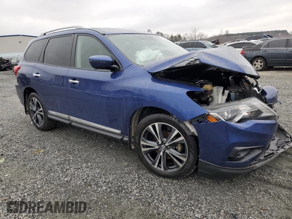 2020 Nissan Pathfinder Platinum with VIN 5N1DR2DM8LC644375, listed as a Copart auction lot 45978545 with 0 mi miles and Salvage Title. Bid and sale history available at carsss.com. Image 4.