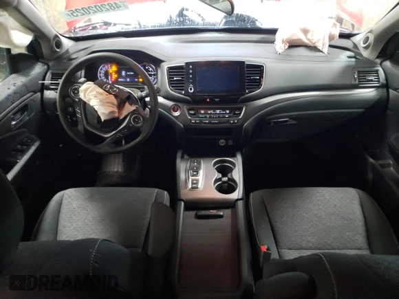 2021 Honda Ridgeline Sport with VIN 5FPYK3F16MB011226, listed as a Copart auction lot 48202025 with 34,030 mi miles and Salvage title. Bid and sale history available at DreamBid. Image 8.