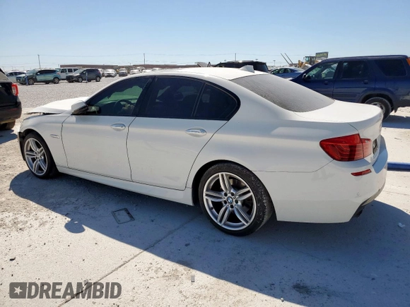2015 BMW 5 Series 535i with VIN WBA5B1C52FG128542, listed as a Copart auction lot 50084585 with 110,341 mi miles and Salvage Title. Bid and sale history available at carsss.com. Image 2.