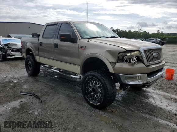 2004 Ford F-150 XLT with VIN 1FTPW14564KD21754, listed as a Copart auction lot 59007395 with 171,537 mi miles and Salvage title. Bid and sale history available at DreamBid. Image 4.