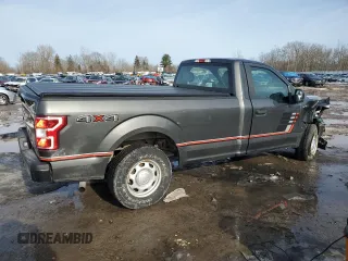 2018 Ford F-150 XL with VIN 1FTMF1EB3JKD90646, listed as a Copart auction lot 48501195 with 44,035 mi miles and Salvage title. Bid and sale history available at DreamBid. Image 3.