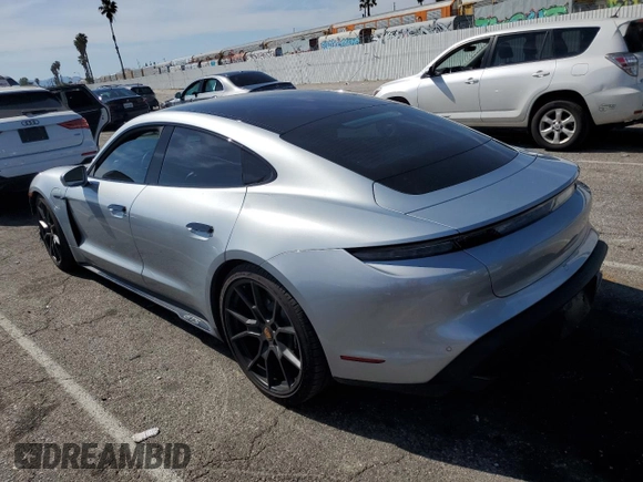 2022 Porsche Taycan GTS with VIN WP0AD2Y10NSA59887, listed as a Copart auction lot 51171094 with 9,406 mi miles and . Bid and sale history available at DreamBid. Image 2.