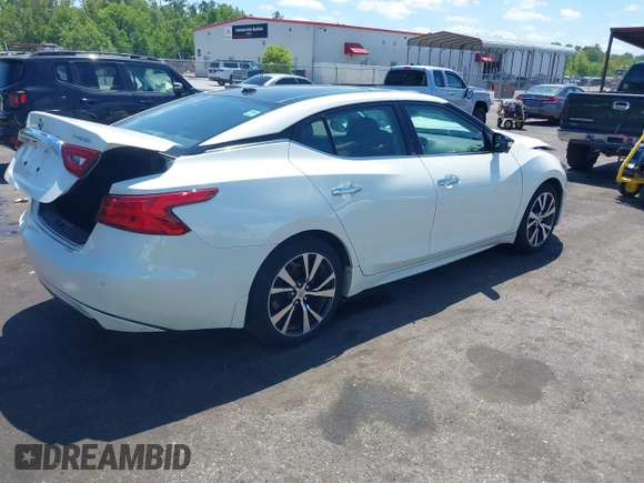 2017 Nissan Maxima SV with VIN 1N4AA6AP8HC453721, listed as a IAAI auction lot 42032549 with 55,049 mi miles and . Bid and sale history available at DreamBid. Image 4.