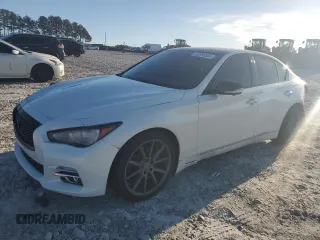 2014 Infiniti Q50 with VIN JN1BV7AP7EM681162, listed as a Copart auction lot 82895604 with 195,895 mi miles and Salvage Title. Bid and sale history available at carsss.com. Image 1.