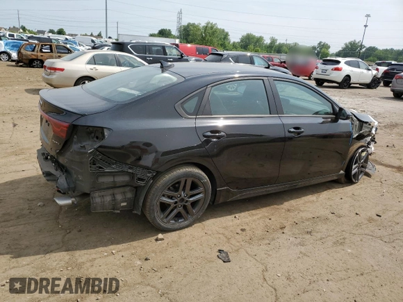 2021 Kia Forte GT-Line with VIN 3KPF34AD4ME403535, listed as a Copart auction lot 59966665 with 38,241 mi miles and Clean title. Bid and sale history available at DreamBid. Image 3.