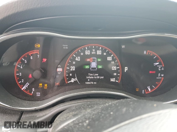 2014 Dodge Durango Citadel with VIN 1C4SDJET9EC435191, listed as a Copart auction lot 58572665 with 168,478 mi miles and Salvage title. Bid and sale history available at DreamBid. Image 9.