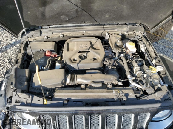 2021 Jeep Wrangler Unlimited Sahara with VIN 1C4HJXEN3MW539731, listed as a Copart auction lot 55119785 with 84,054 mi miles and Salvage title. Bid and sale history available at DreamBid. Image 12.