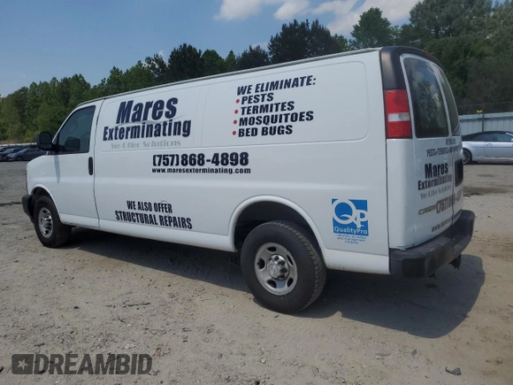 2017 Chevrolet Express Cargo z VIN 1GCWGBFF3H1131538, wystawiony jako Copart lot #55328705 z przebiegiem 160 180 mil mil oraz Czysty tytuł • Clean title. Historia ofert i sprzedaży dostępna na DreamBid. Obrazek 2.