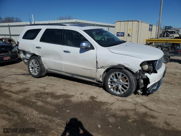 2015 Dodge Durango Citadel with VIN 1C4RDJEG0FC810436, listed as a Copart auction lot 46669015 with 173,485 mi miles and Salvage Title. Bid and sale history available at carsss.com. Image 4.