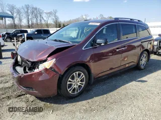 2013 Honda Odyssey EX-L with VIN 5FNRL5H66DB050364, listed as a Copart auction lot 49328325 with 84,002 mi miles and Salvage Title. Bid and sale history available at carsss.com. Image 1.