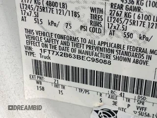 2011 Ford F-250 XL с VIN 1FT7X2B63BEC95088, выставлен на аукционе IAAI как лот 42619750 с пробегом 306 174 миль миль и . История ставок и продаж доступна на DreamBid. Изображение 11.