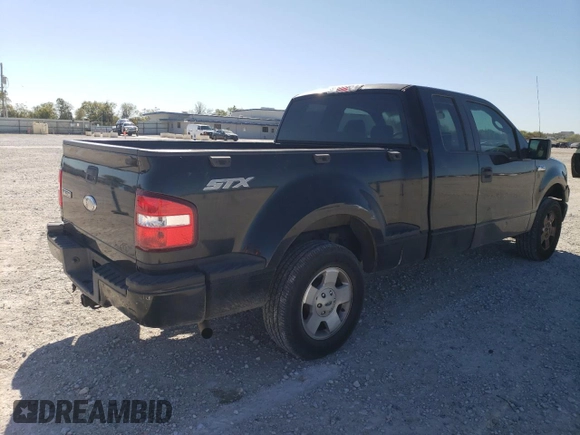 2007 Ford F-150 STX with VIN 1FTRX02W87KD25742, listed as a Copart auction lot 81679384 with 197,582 mi miles and Salvage Title. Bid and sale history available at carsss.com. Image 3.