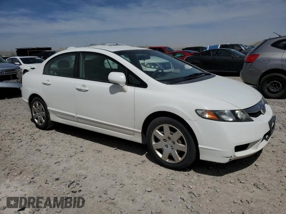 2010 Honda Civic LX with VIN 2HGFA1F50AH588514, listed as a Copart auction lot 56007735 with 393,546 mi miles and Clean Title. Bid and sale history available at DreamBid. Image 4.