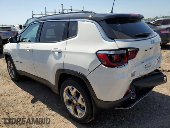 2018 Jeep Compass Limited with VIN 3C4NJDCB8JT457960, listed as a Copart auction lot 61645855 with 43,345 mi miles and Salvage title. Bid and sale history available at DreamBid. Image 2.