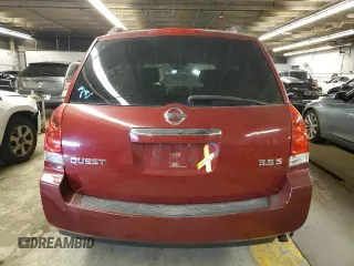 2008 Nissan Quest with VIN 5N1BV28U98N104347, listed as a Copart auction lot 82894454 with 114,144 mi miles and Salvage Title. Bid and sale history available at carsss.com. Image 6.