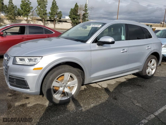 2018 Audi Q5 Premium Plus with VIN WA1BNAFY1J2107507, listed as a Copart auction lot 48763155 with 52,488 mi miles and Salvage Title. Bid and sale history available at carsss.com. Image 1.