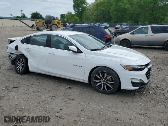 2020 Chevrolet Malibu RS with VIN 1G1ZG5ST3LF057102, listed as a Copart auction lot 54014725 with 64,168 mi miles and Salvage Title. Bid and sale history available at DreamBid. Image 4.