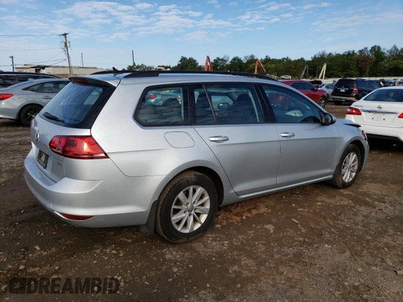 2017 Volkswagen Golf SportWagen S with VIN 3VWA17AU7HM501453, listed as a Copart auction lot 69817003 with 46,865 mi miles. Bid and sale history available at carsss.com. Image 3.