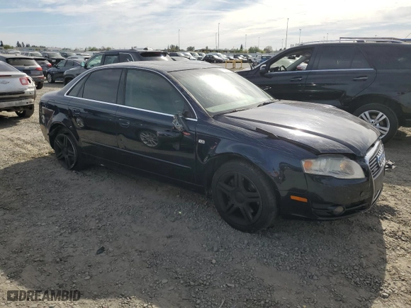 2007 Audi A4 2.0T with VIN WAUDF78E47A172879, listed as a Copart auction lot 52909225 with 200,454 mi miles and Salvage Title. Bid and sale history available at carsss.com. Image 4.