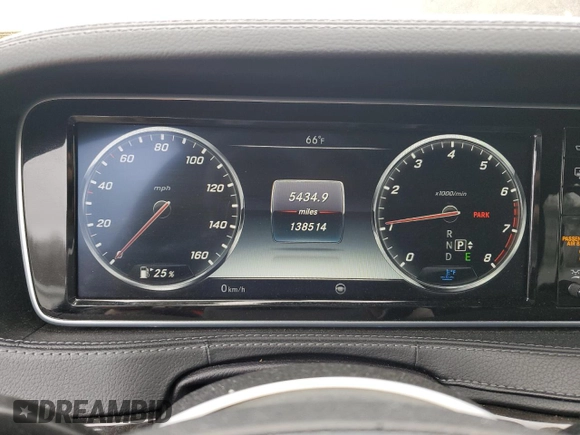 2016 Mercedes-Benz S 550 with VIN WDDUG8CB7GA228757, listed as a Copart auction lot 46789635 with 138,514 mi miles and Salvage Title. Bid and sale history available at carsss.com. Image 9.