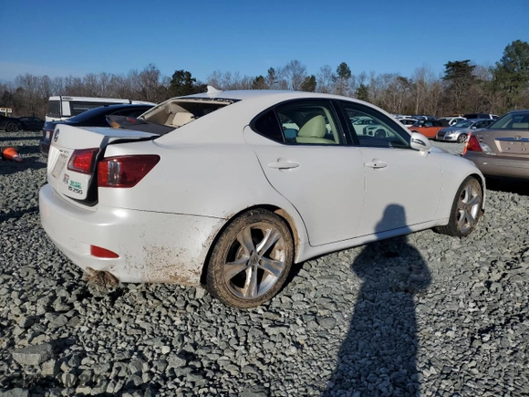 2013 Lexus IS 250 with VIN JTHBF5C23D5189896, listed as a Copart auction lot 87477154 with 132,552 mi miles and Clean Title. Bid and sale history available at carsss.com. Image 3.