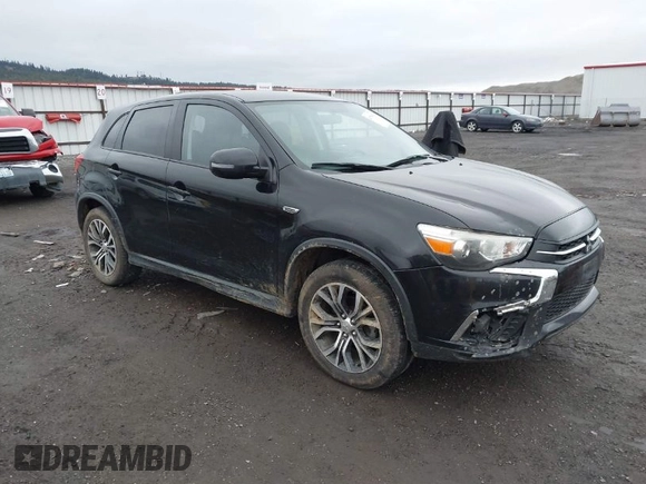 2018 Mitsubishi Outlander Sport ES 2.0 with VIN JA4AR3AU5JU020021, listed as a IAAI auction lot 41789431 with 131,701 mi miles. Bid and sale history available at carsss.com. Image 1.