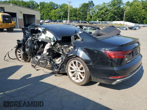2019 Audi A4 Premium Plus with VIN WAUENAF46KN006119, listed as a Copart auction lot 59514705 with Not provided miles and Salvage title. Bid and sale history available at DreamBid. Image 2.