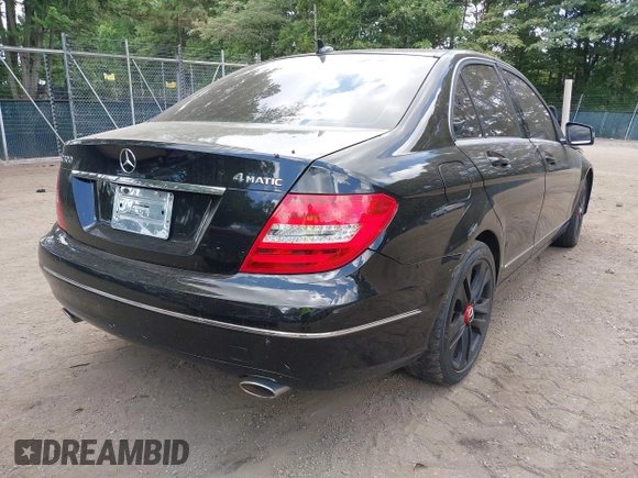 2012 Mercedes-Benz C 300 Sport with VIN WDDGF8BB7CA643833, listed as a IAAI auction lot 42644222 with 169,874 mi miles and . Bid and sale history available at DreamBid. Image 4.