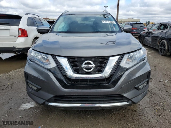 2017 Nissan Rogue SV with VIN KNMAT2MT5HP565858, listed as a Copart auction lot 48034725 with 59,940 mi miles and Salvage Title. Bid and sale history available at carsss.com. Image 5.