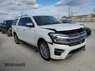 2023 Ford Expedition Max Platinum with VIN 1FMJK1M8XPEA26408, listed as a Copart auction lot 82132613 with 5,973 mi miles and . Bid and sale history available at DreamBid. Image 4.