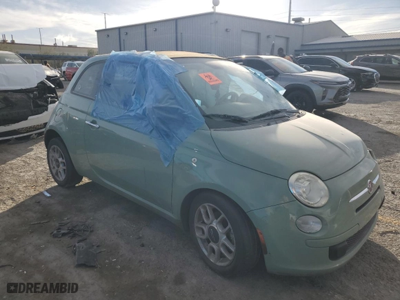 2013 FIAT 500 Pop with VIN 3C3CFFDR7DT554334, listed as a Copart auction lot 44164085 with 77265 miles and Salvage Title. Bid and sale history available at carsss.com. Image 4.