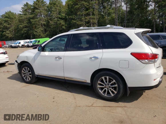 2013 Nissan Pathfinder SV with VIN 5N1AR2MM9DC624415, listed as a Copart auction lot 72439824 with 196,335 mi miles and Salvage Title. Bid and sale history available at carsss.com. Image 2.