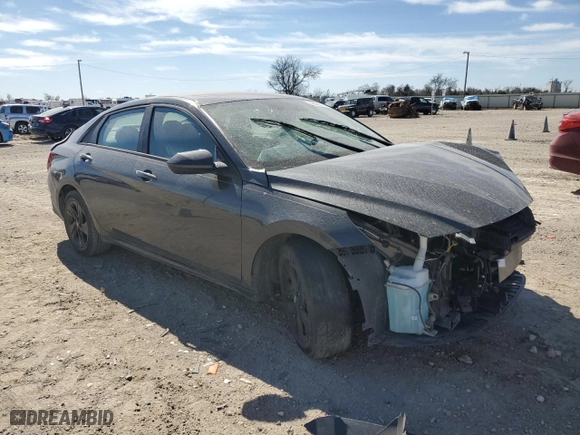 2021 Hyundai Elantra SEL with VIN 5NPLM4AG2MH039721, listed as a Copart auction lot 48356375 with 55,289 mi miles and Salvage Title. Bid and sale history available at carsss.com. Image 4.
