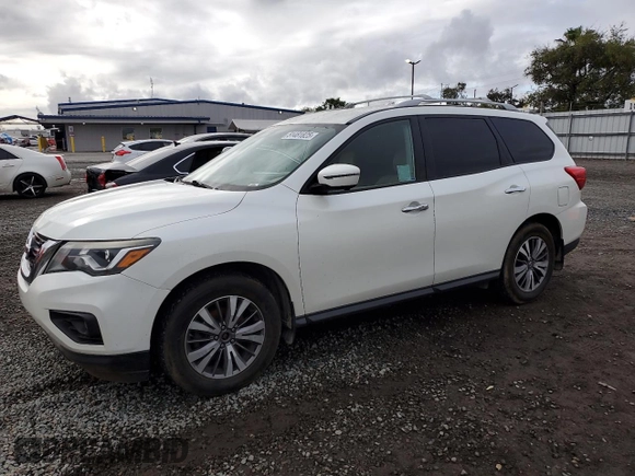 2018 Nissan Pathfinder SV with VIN 5N1DR2MN0JC670121, listed as a Copart auction lot 51481825 with 102,213 mi miles and Clean Title. Bid and sale history available at carsss.com. Image 1.