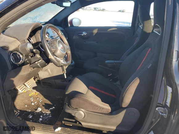 2017 FIAT 500 Abarth with VIN 3C3CFFFH3HT522586, listed as a Copart auction lot 83352004 with NaN miles and Salvage Title. Bid and sale history available at carsss.com. Image 7.