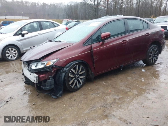 2015 Honda Civic EX-L z VIN 19XFB2F93FE034245, wystawiony jako IAAI lot #41427385 z przebiegiem 56 472 mil mil oraz . Historia ofert i sprzedaży dostępna na DreamBid. Obrazek 2.