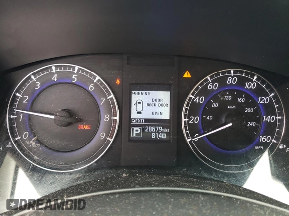 2016 Infiniti QX50 with VIN JN1BJ0RR5GM271245, listed as a Copart auction lot 52496854 with 128,679 mi miles and Salvage Title. Bid and sale history available at carsss.com. Image 9.