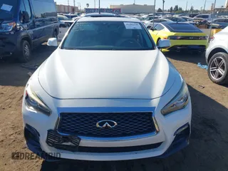 2018 Infiniti Q50 3.0t LUXE with VIN JN1EV7AP5JM362091, listed as a IAAI auction lot 41402140 with 73,355 mi miles. Bid and sale history available at carsss.com. Image 12.