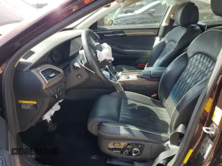 2021 Genesis G90 Ultimate z VIN KMTF54PH5MU087053, wystawiony jako Copart lot #56423025 z przebiegiem 45 877 mil mil oraz Szkody całkowita. Historia ofert i sprzedaży dostępna na DreamBid. Obrazek 7.