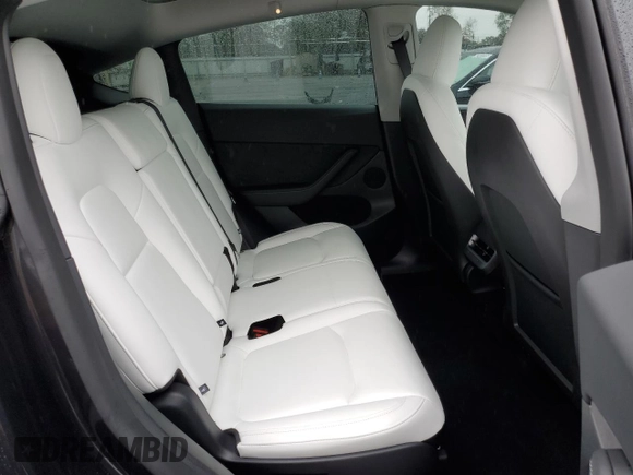 2025 Tesla Model Y Long Range with VIN 7SAYGAEE3SF216635, listed as a Copart auction lot 44614555 with 400 mi miles and Salvage Title. Bid and sale history available at DreamBid. Image 11.