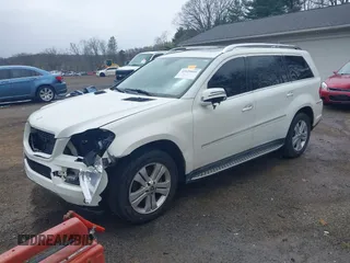 2011 Mercedes-Benz GL-Class GL 450 with VIN 4JGBF7BE0BA730685, listed as a IAAI auction lot 42029019 with 142,190 mi miles. Bid and sale history available at carsss.com. Image 2.