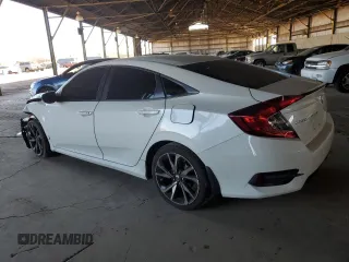 2019 Honda Civic Sport with VIN 2HGFC2F80KH539678, listed as a Copart auction lot 58090255 with 90,187 mi miles and Salvage title. Bid and sale history available at DreamBid. Image 2.