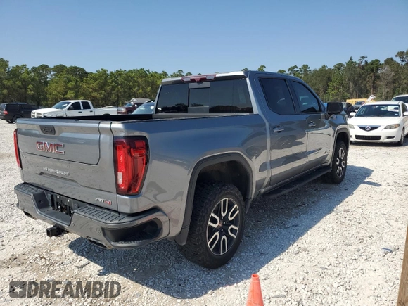 2021 GMC Sierra 1500 AT4 with VIN 1GTP9EEL8MZ156714, listed as a Copart auction lot 75759564 with 42,648 mi miles and Salvage Title. Bid and sale history available at carsss.com. Image 3.